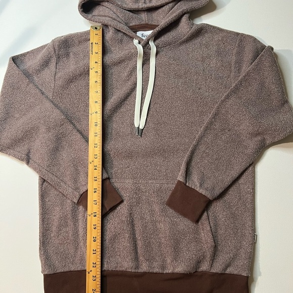 FEAT Women's Blanket Blend Hoodie Sz S Brown Soft Pullover Lounging (B2) - Picture 2 of 7